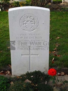 DADIZEELE NEW BRITISH CEMETERY - HEINEMAN, H W