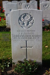 DADIZEELE NEW BRITISH CEMETERY - OLIVER, J P