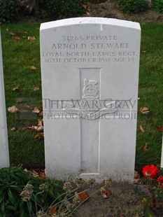 DADIZEELE NEW BRITISH CEMETERY - STEWART, ARNOLD