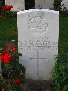 DADIZEELE NEW BRITISH CEMETERY - WARBURTON, WILLIAM