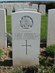 MONT HUON MILITARY CEMETERY, LE TREPORT - ADDISON, ARTHUR ALEXANDER
