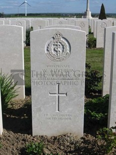 MONT HUON MILITARY CEMETERY, LE TREPORT - AITCHISON, WILLIAM