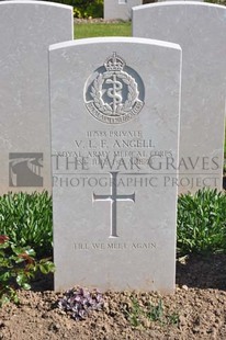 MONT HUON MILITARY CEMETERY, LE TREPORT - ANGELL, VICTOR LIONEL FRED