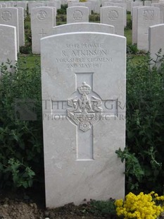 MONT HUON MILITARY CEMETERY, LE TREPORT - ATKINSON, R