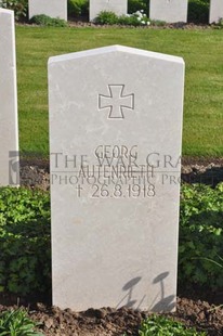 MONT HUON MILITARY CEMETERY, LE TREPORT - AUTENRIETH, GEORG