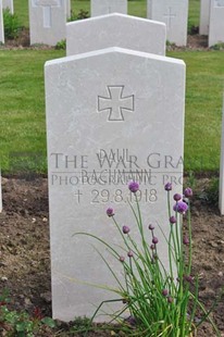 MONT HUON MILITARY CEMETERY, LE TREPORT - BACHMANN, PAUL