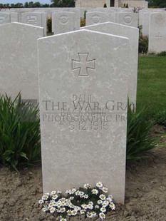 MONT HUON MILITARY CEMETERY, LE TREPORT - BACKMANN, PAUL