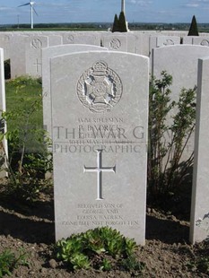 MONT HUON MILITARY CEMETERY, LE TREPORT - BADRICK, PERCY