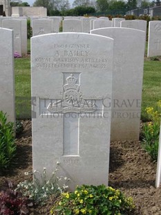 MONT HUON MILITARY CEMETERY, LE TREPORT - BAILEY, AMOS