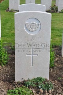 MONT HUON MILITARY CEMETERY, LE TREPORT - BALL, C