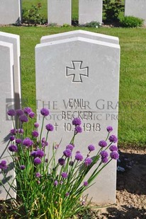 MONT HUON MILITARY CEMETERY, LE TREPORT - BECKER, EMIL