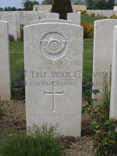 MONT HUON MILITARY CEMETERY, LE TREPORT - BELL, GEORGE