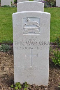 MONT HUON MILITARY CEMETERY, LE TREPORT - BENSON, C E