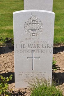 MONT HUON MILITARY CEMETERY, LE TREPORT - BLACK, WILLIAM