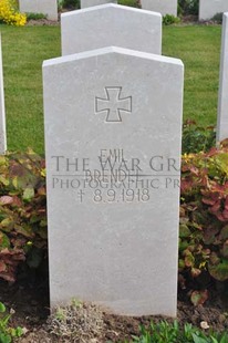 MONT HUON MILITARY CEMETERY, LE TREPORT - BRENDEL, EMIL