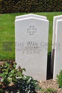 MONT HUON MILITARY CEMETERY, LE TREPORT - BROHAN, WILLI