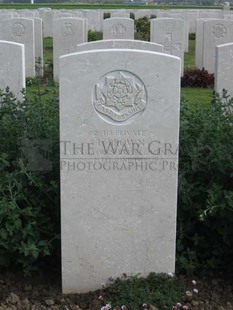 MONT HUON MILITARY CEMETERY, LE TREPORT - BROWN, T