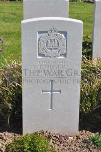 MONT HUON MILITARY CEMETERY, LE TREPORT - BURSTALL, C E