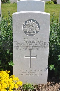 MONT HUON MILITARY CEMETERY, LE TREPORT - BURTON, JOHN WILLIAM