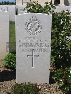 MONT HUON MILITARY CEMETERY, LE TREPORT - CACHIA, PIERRE PAUL