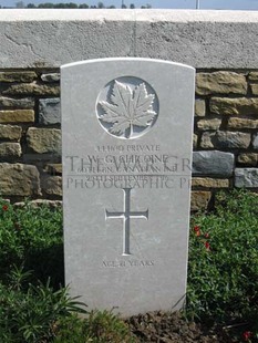 MONT HUON MILITARY CEMETERY, LE TREPORT - CHICOINE, WALTER GEORGE