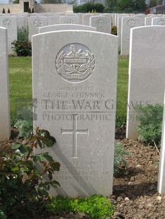 MONT HUON MILITARY CEMETERY, LE TREPORT - CHINNICK, GEORGE