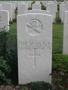 MONT HUON MILITARY CEMETERY, LE TREPORT - CHURCHILL, FREDRICK