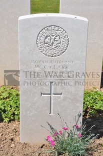 MONT HUON MILITARY CEMETERY, LE TREPORT - CLARK, W C