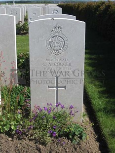 MONT HUON MILITARY CEMETERY, LE TREPORT - COGGER, CHRISTOPHER ALBERT