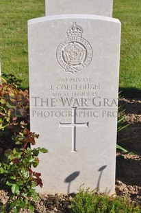 MONT HUON MILITARY CEMETERY, LE TREPORT - COLCLOUGH, J
