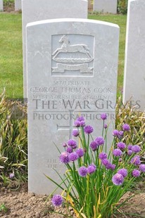 MONT HUON MILITARY CEMETERY, LE TREPORT - COOK, GEORGE THOMAS