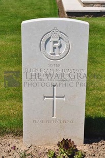 MONT HUON MILITARY CEMETERY, LE TREPORT - DAVIDSON, ELLEN FRANCES
