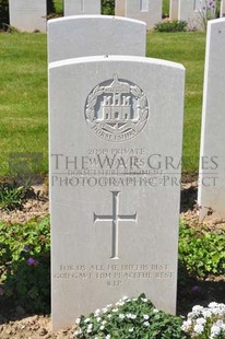 MONT HUON MILITARY CEMETERY, LE TREPORT - DAVIES, WILLIAM