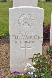 MONT HUON MILITARY CEMETERY, LE TREPORT - DEANE, WILLIAM