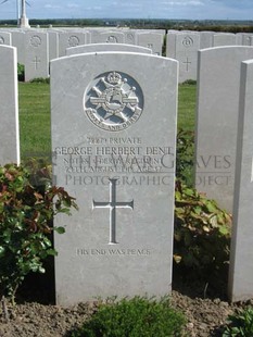 MONT HUON MILITARY CEMETERY, LE TREPORT - DENT, GEORGE HERBERT