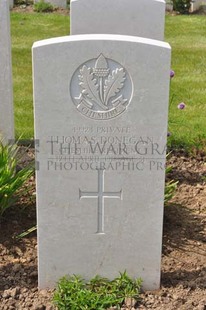 MONT HUON MILITARY CEMETERY, LE TREPORT - DONEGAN, THOMAS