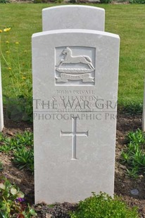 MONT HUON MILITARY CEMETERY, LE TREPORT - WHARTON, S
