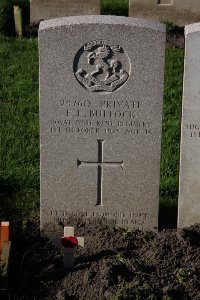 Lijssenthoek Military Cemetery - Bullock, Ernest Edward