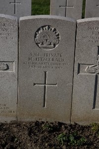 Lijssenthoek Military Cemetery - Fitzgerald, Maurice
