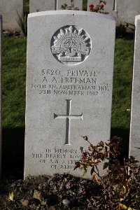 Lijssenthoek Military Cemetery - Freeman, Arthur Albert