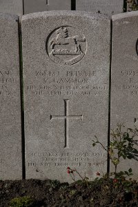 Lijssenthoek Military Cemetery - Gammon, Victor