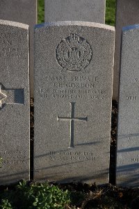 Lijssenthoek Military Cemetery - Gordon, J E