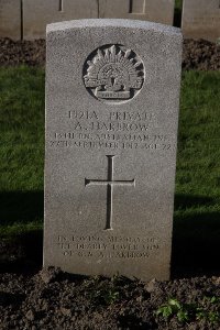 Lijssenthoek Military Cemetery - Harbrow, Alexander