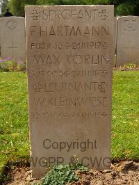 Lijssenthoek Military Cemetery - Hartmann, Fritz