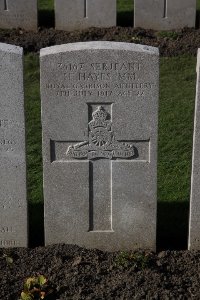 Lijssenthoek Military Cemetery - Hayes, H