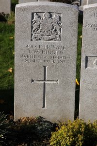 Lijssenthoek Military Cemetery - Higgins, John William