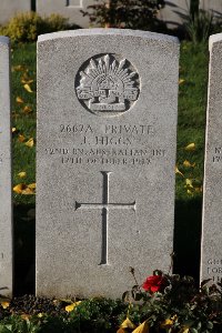 Lijssenthoek Military Cemetery - Higgs, John