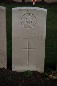 Lijssenthoek Military Cemetery - Hunter, J