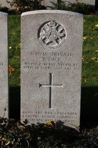 Lijssenthoek Military Cemetery - Ince, Thomas