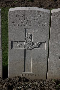 Lijssenthoek Military Cemetery - Jackson, John